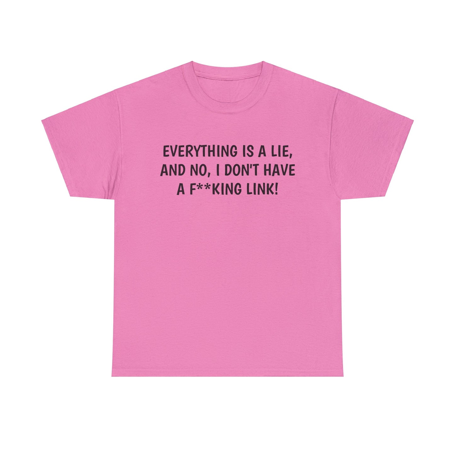 Everything Is a Lie, And No I Don't Have a F**king Link! T-Shirt