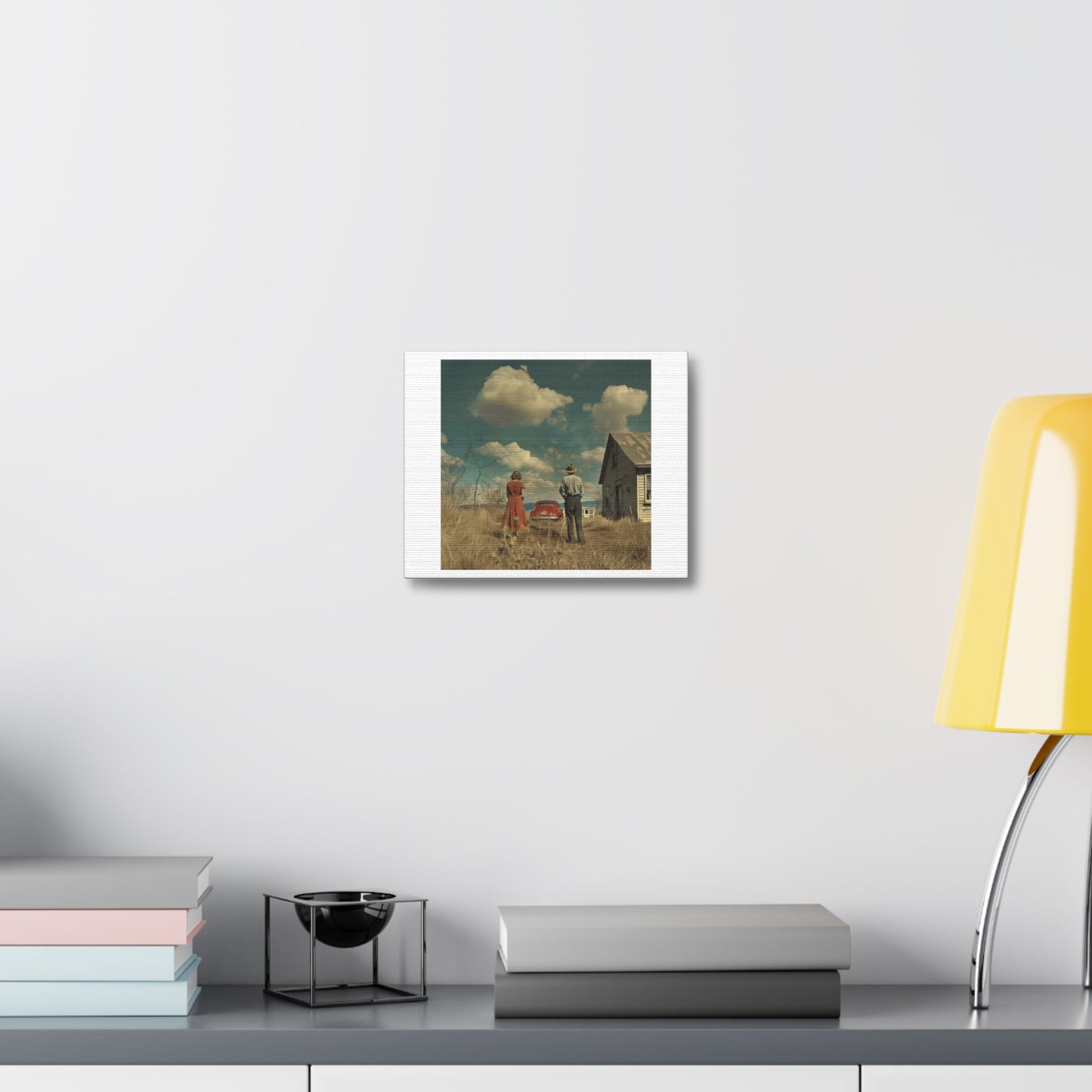 Extracting Dreams from People in the 1950s 'Designed by AI' Art Print on Canvas