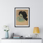 Head of a Tahitian Woman (circa 1892) by Paul Gauguin, from the Original, Framed Art Print