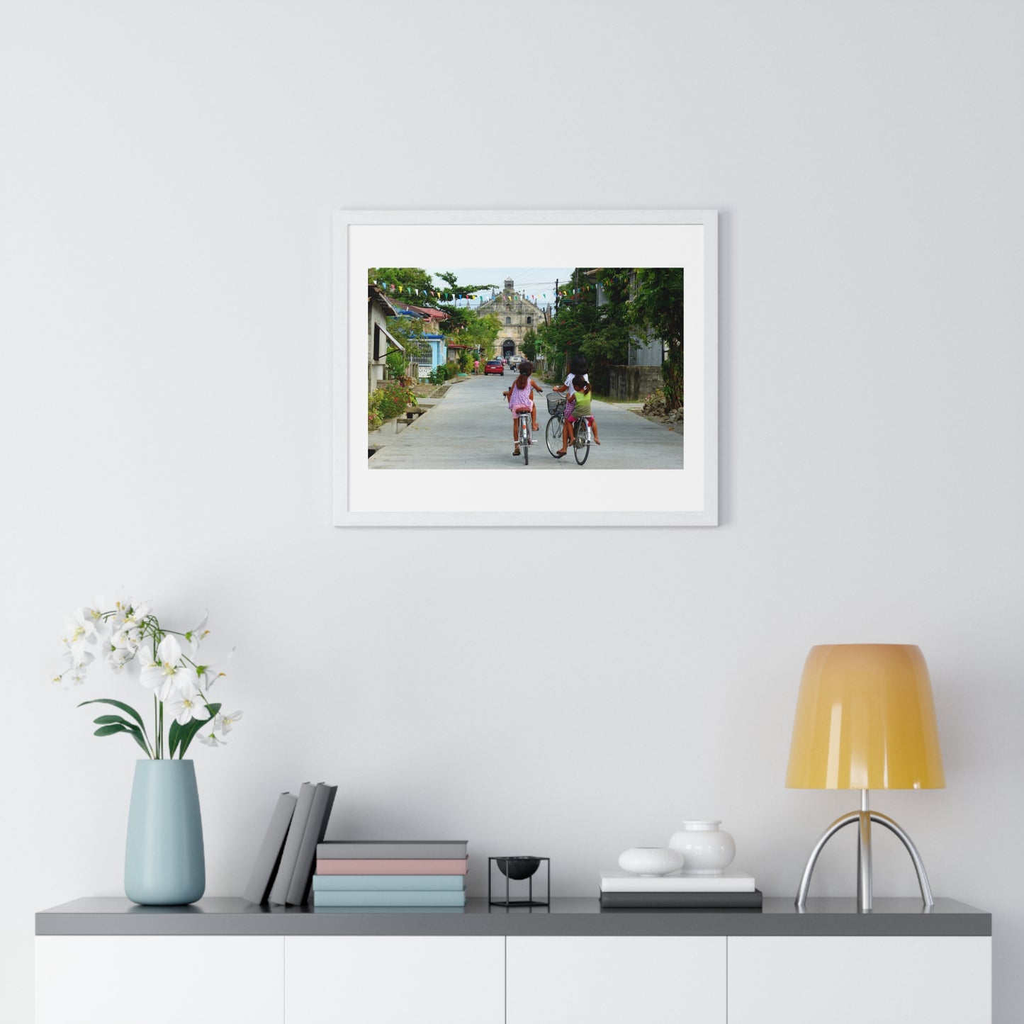 Street Scene, Philippines, Photographic Art, from the Original, Framed Print