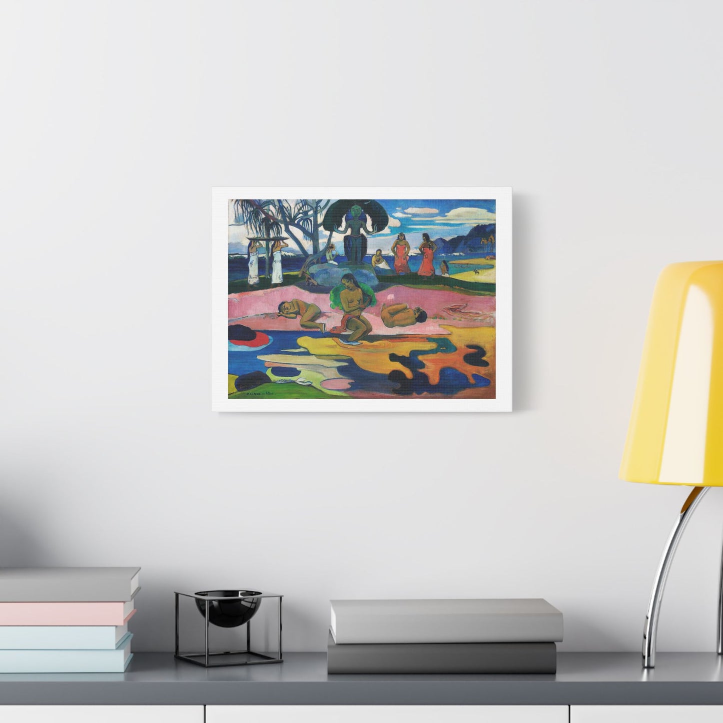 Day of the God 'Mahana no Atua' (1894) by Paul Gauguin from the Original, Art Print on Satin Canvas