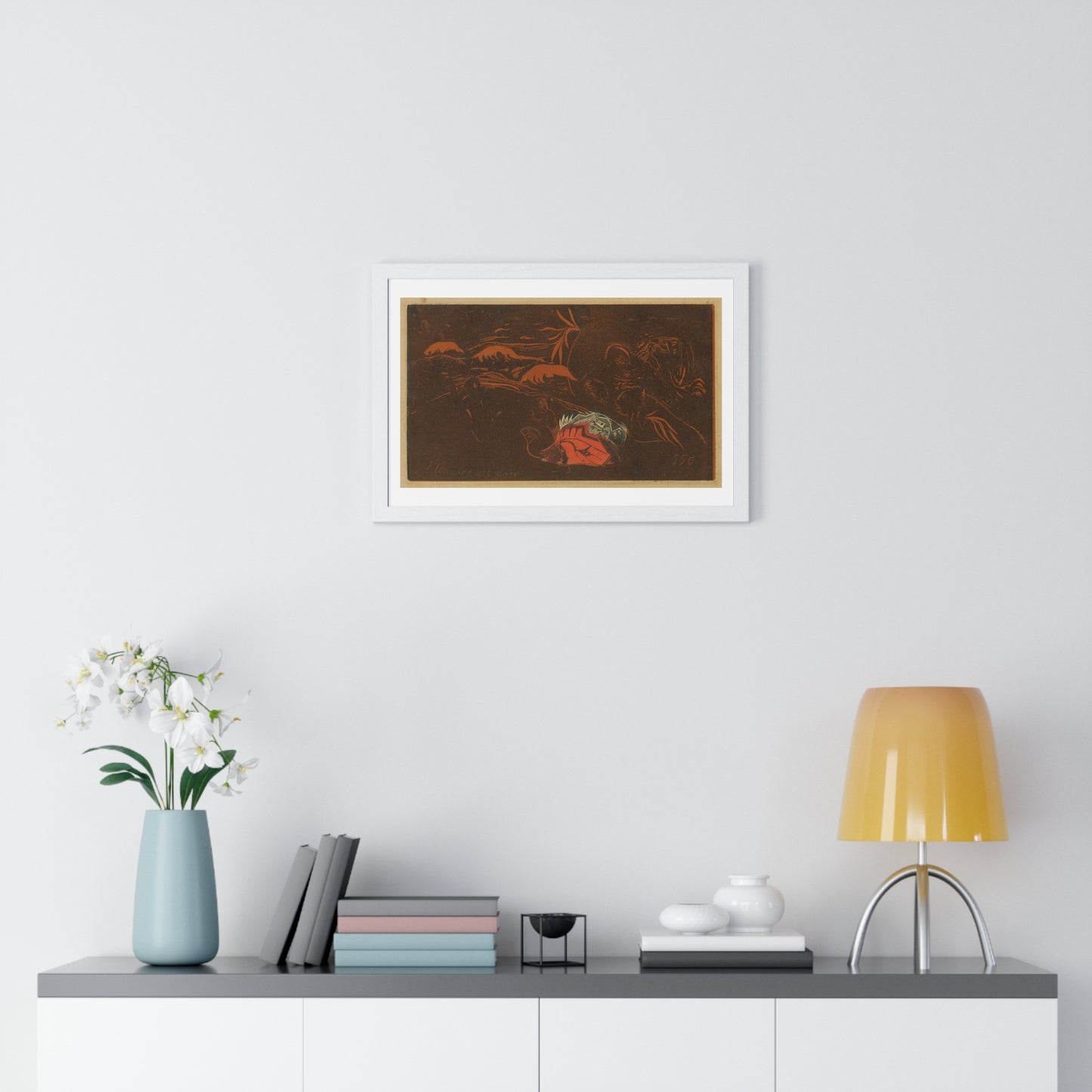 The Universe is Created (circa 1894) by Paul Gauguin and Louis Roy, Framed Art Print