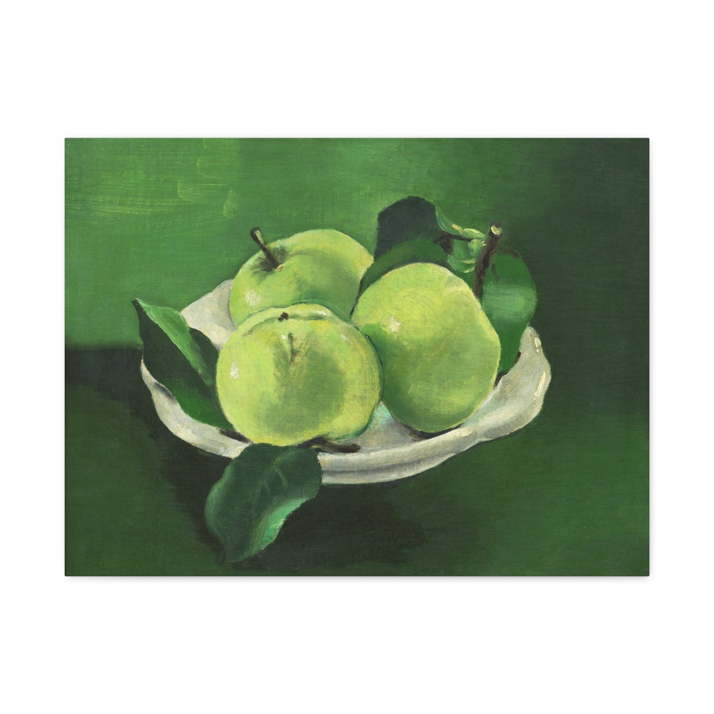 Still Life with Apples (1935) Oil Painting by Mikulas Galanda from the Original, Art Print on Satin Canvas