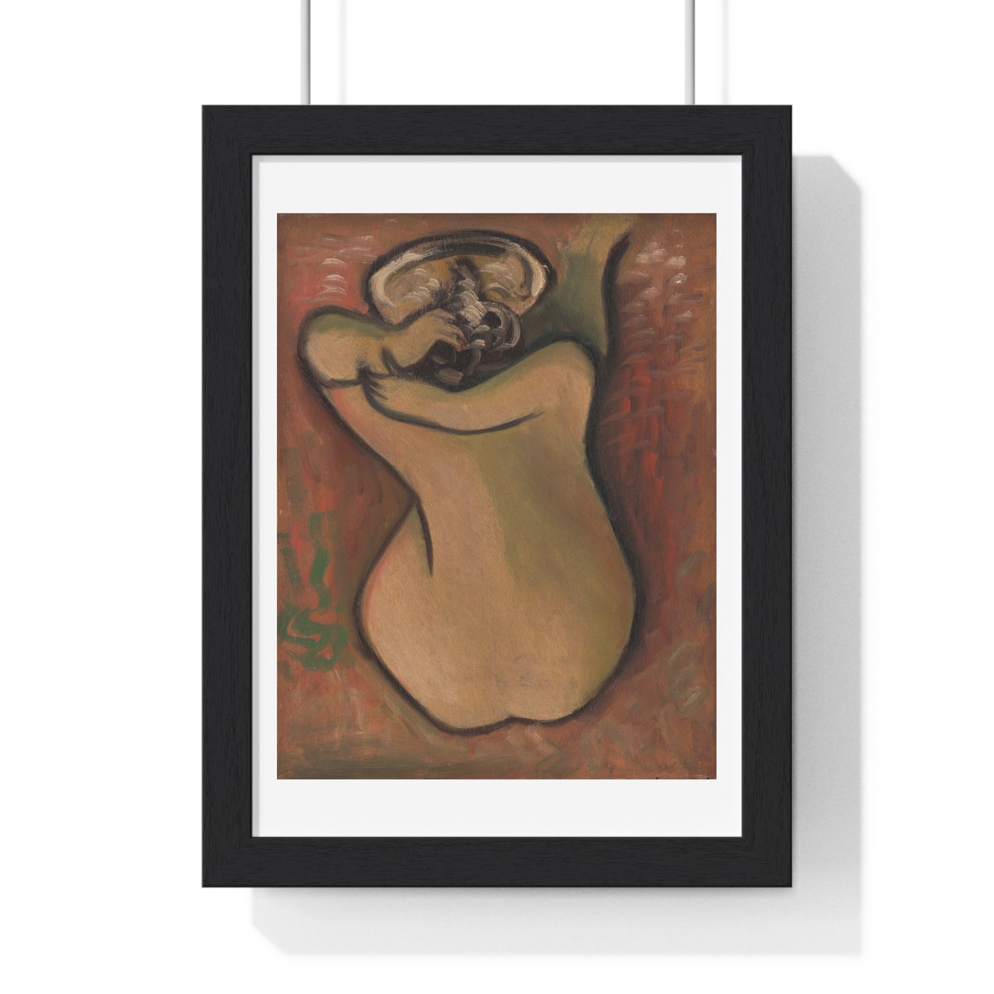 Woman Washing Herself (1930-1939) by Mikuláš Galanda, from the Original, Framed Art Print