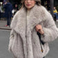 Thick Winter Plush Women's Fashion Bolero Jacket, Large Lapel
