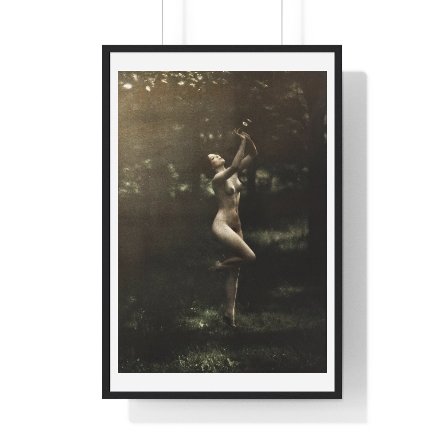 Nude Dancer with Aulos (1911–1916) by Arnold Genthe, from the Original, Framed Print