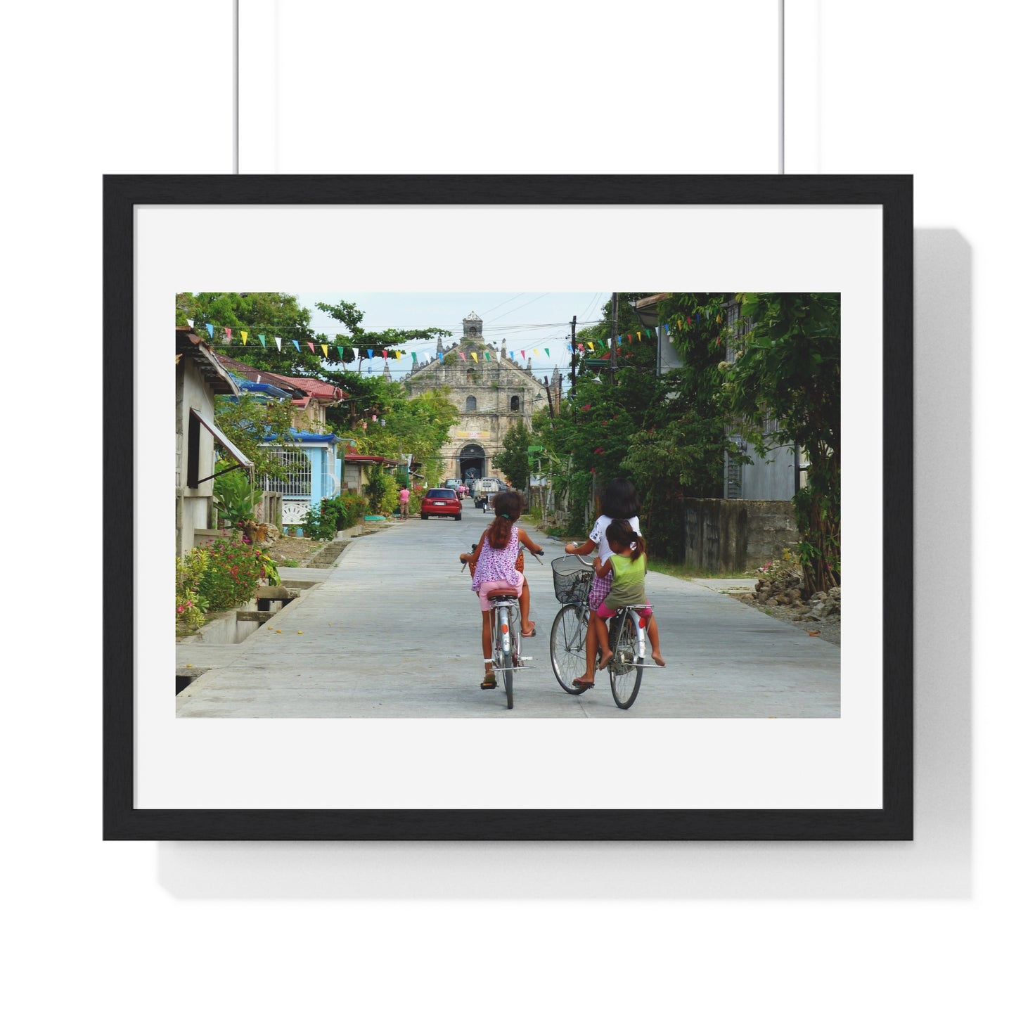 Street Scene, Philippines, Photographic Art, from the Original, Framed Print