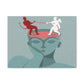 Moral Dilemmas of the Mind Illustration Art Print on Satin Canvas