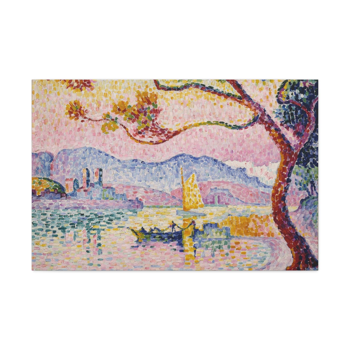 Antibes (1917) by Paul Signac Art Print on Satin Canvas, Stretched