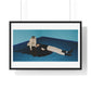 Macabre Death and Existential Exploration 'Designed by AI' Framed Art Print