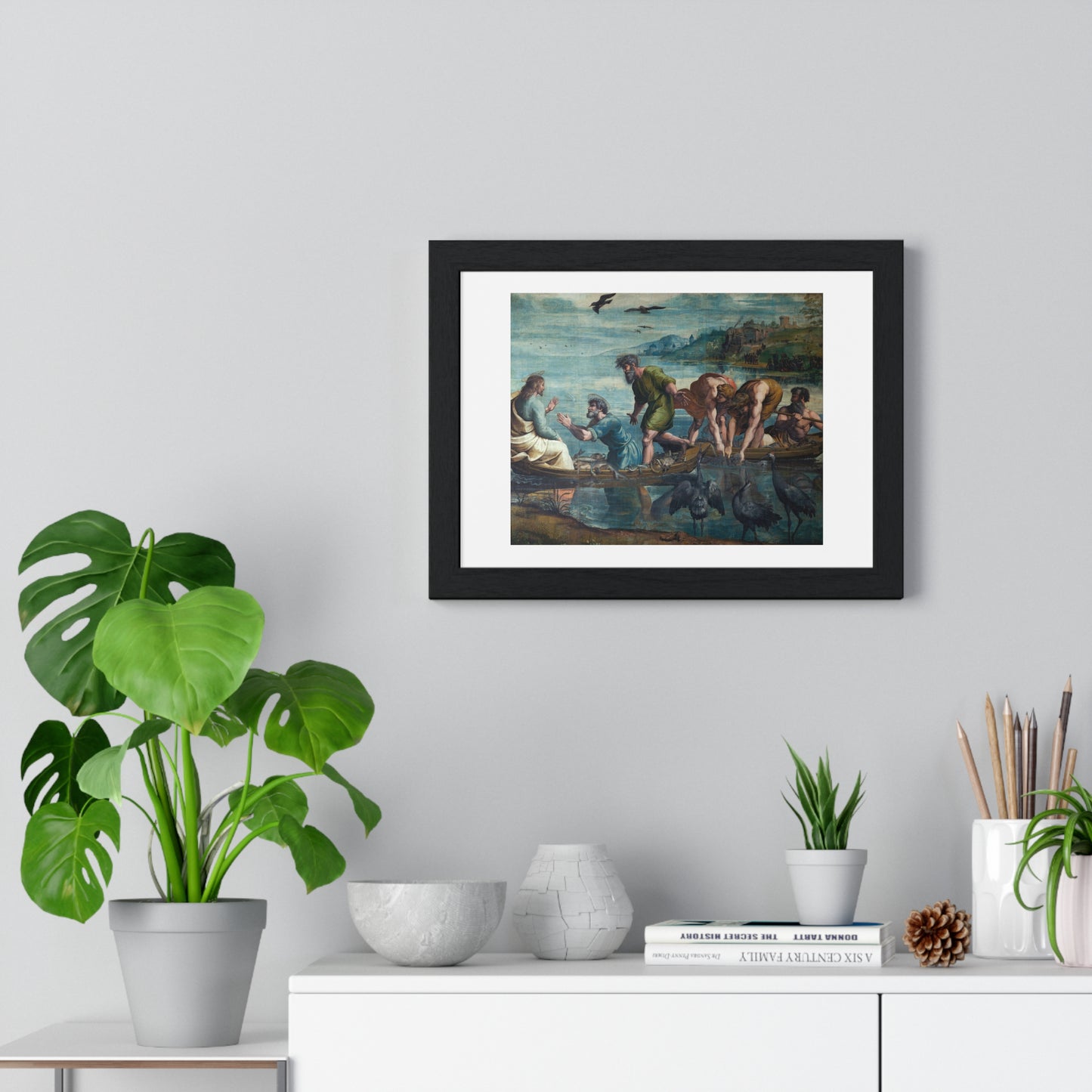 The Raphael Cartoons: The Miraculous Draught of Fishes (1515–1516) from the Original, Framed Art Print