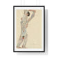 Männlicher Akt (1912) by Egon Schiele, from the Original, Framed Art Print