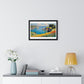 Cornish Harbour in Springtime 'Designed by AI' Framed Art Print