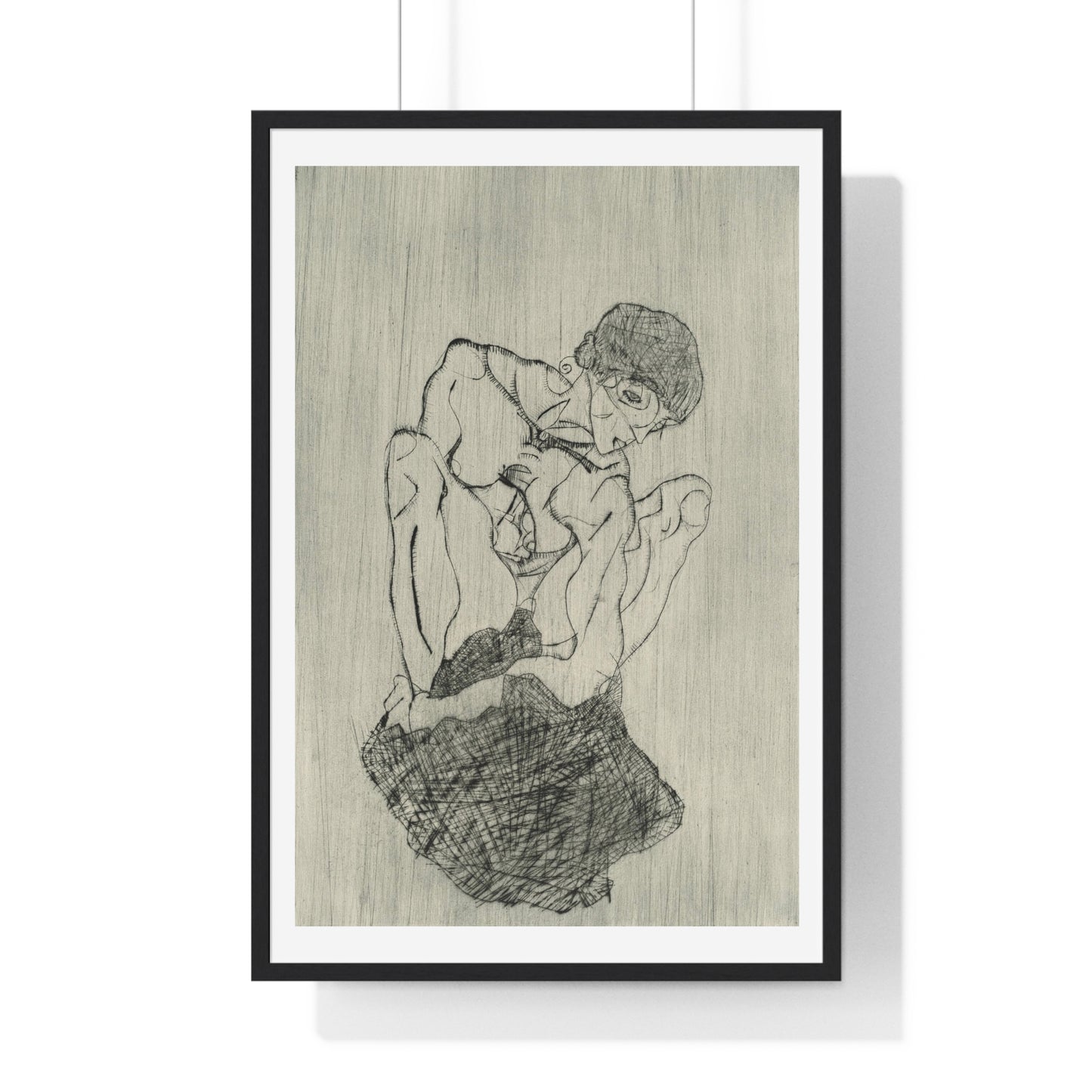 Das Graphische Werk von Egon Schiele (1971) by Egon Schiele, from the Original, Framed Art Print