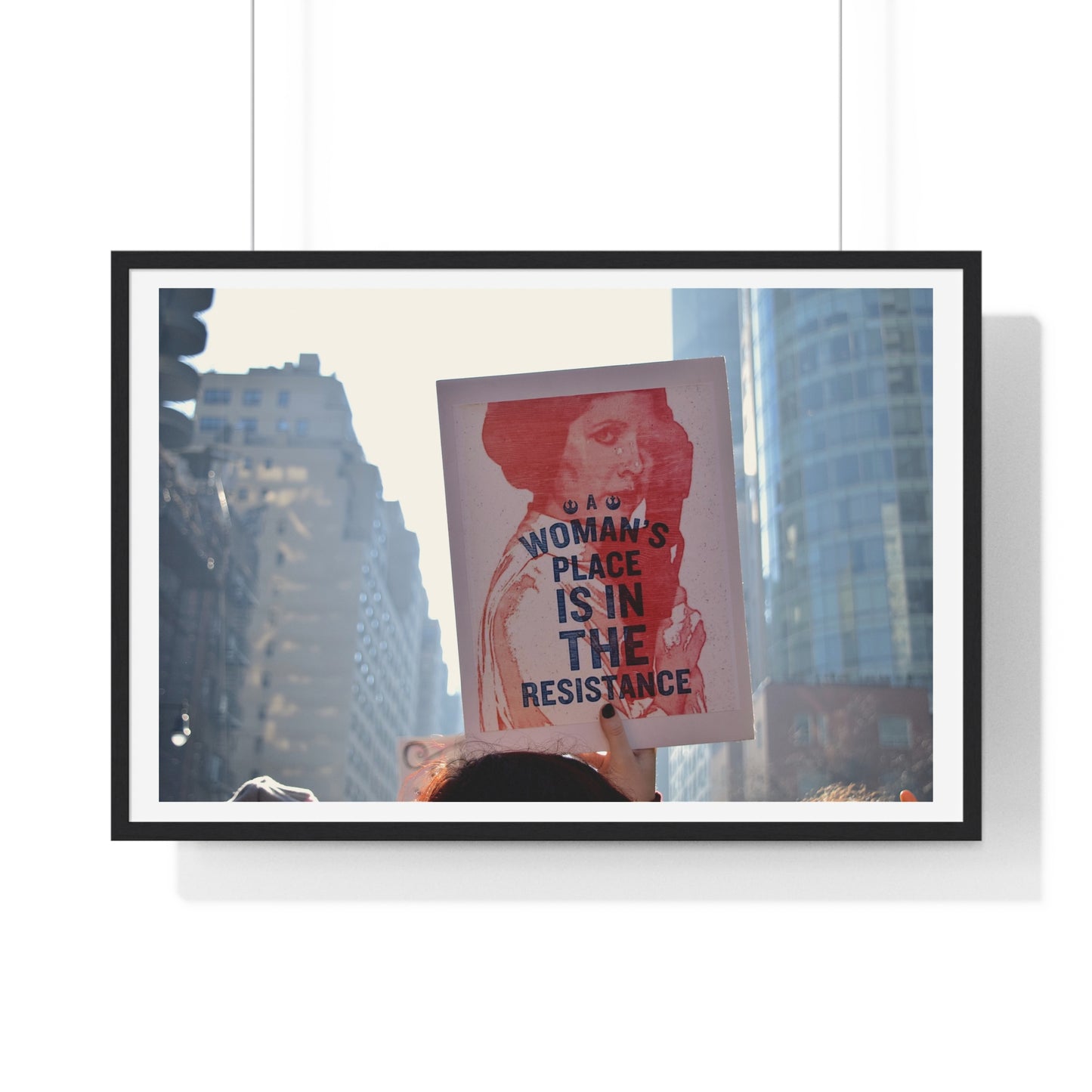 International Women's Day Protest, Iconic Photography, Location Unknown (2017) Large Framed Print