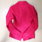 Vireous Rose Red Tailored Women's Double-Breasted Jacket