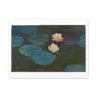 Nympheas (1916-1919) by Claude Monet from the Original, Art Print on Satin Canvas