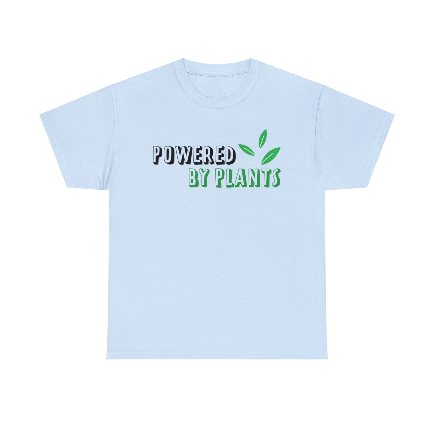 Powered By Plants Vegan T-Shirt Inspirational Unisex