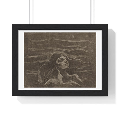 On the Waves of Love (1896) by Edvard Munch, from the Original, Framed Art Print