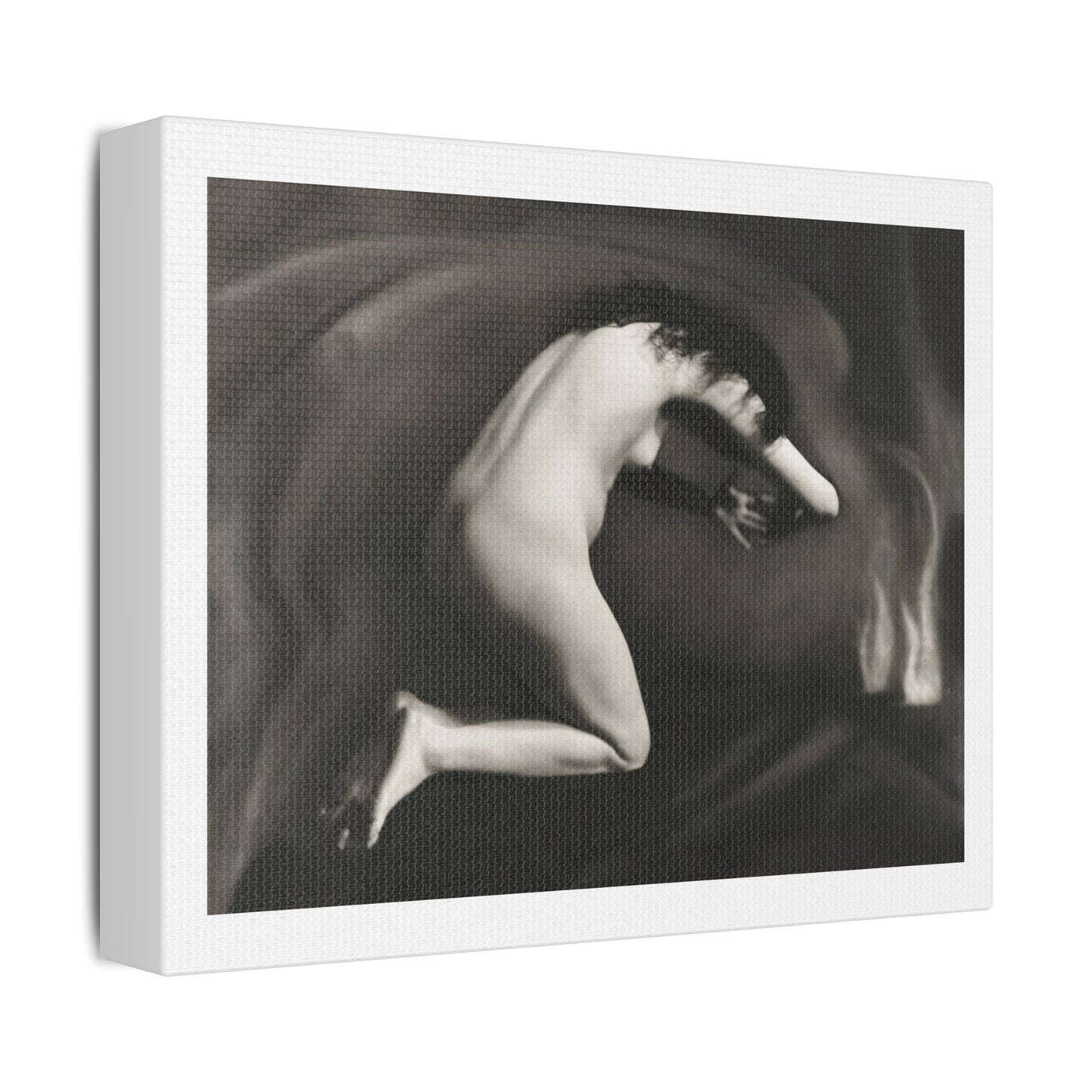 Reclining Naked Woman 'Knielend Vrouwelijk Naakt' (circa 1913–1942) by Jacob Merkelbach, Art Print on Canvas