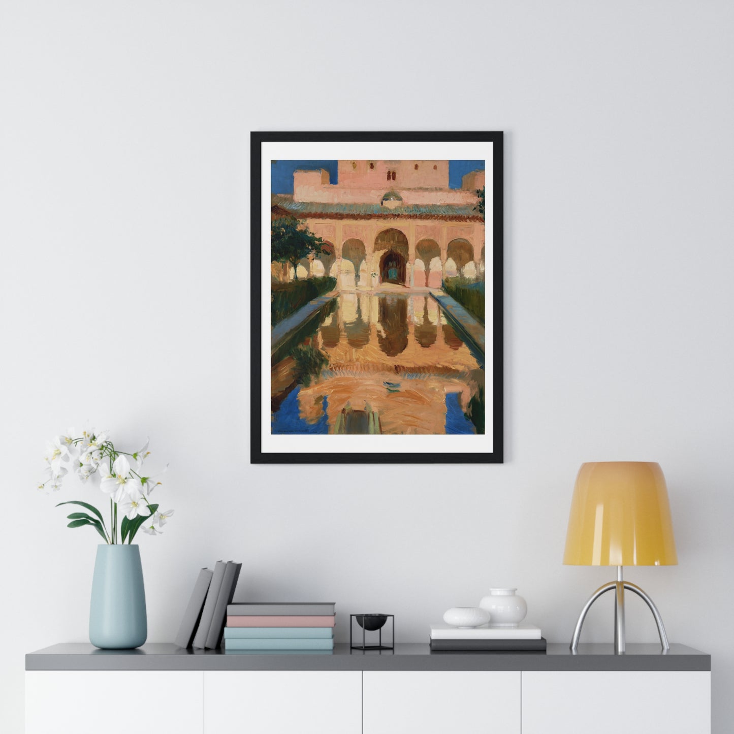 Hall of the Ambassadors, Alhambra, Granada (1909) by Joaquín Sorolla y Bastida, from the Original, Framed Print