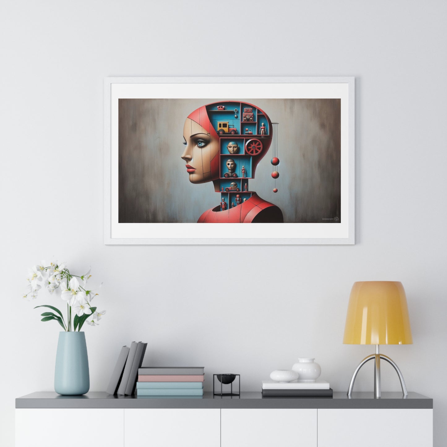 All is Within You, Abstract Art 'Designed by AI' Framed Print