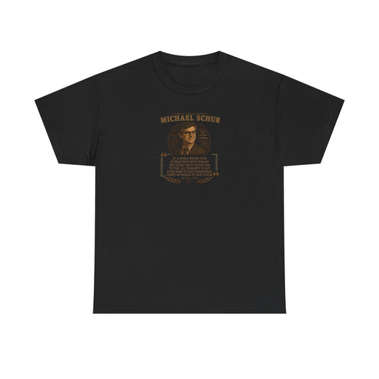 Michael Schur on Modern Society and Moral Exhaustion, Philosophy Tribute T-Shirt
