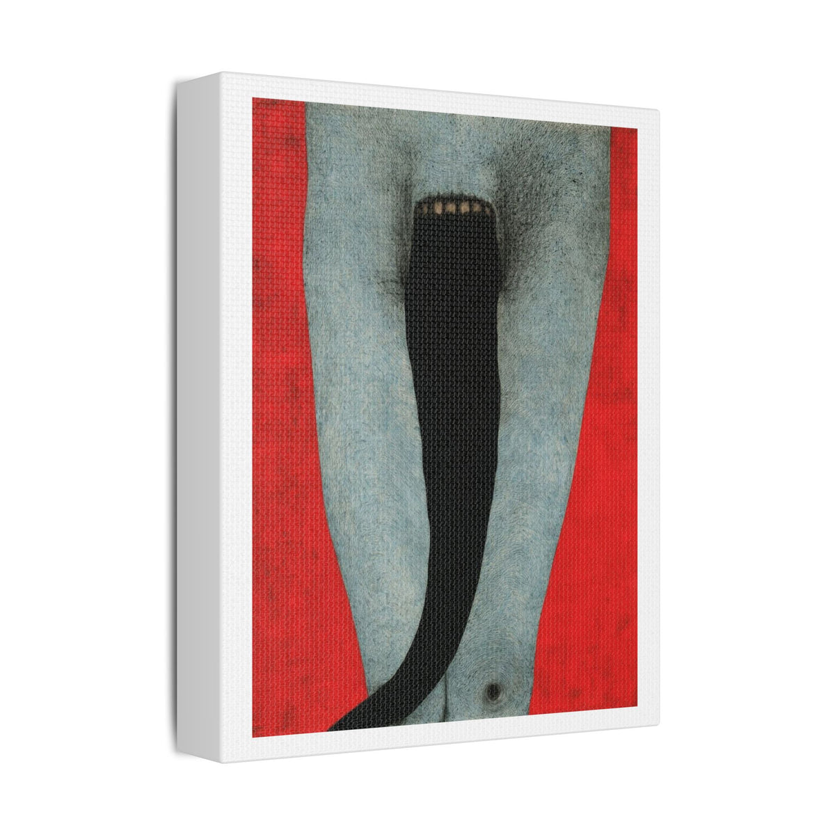 Tongue,  Neo-Surrealism, Art Print on Satin Canvas, Stretched