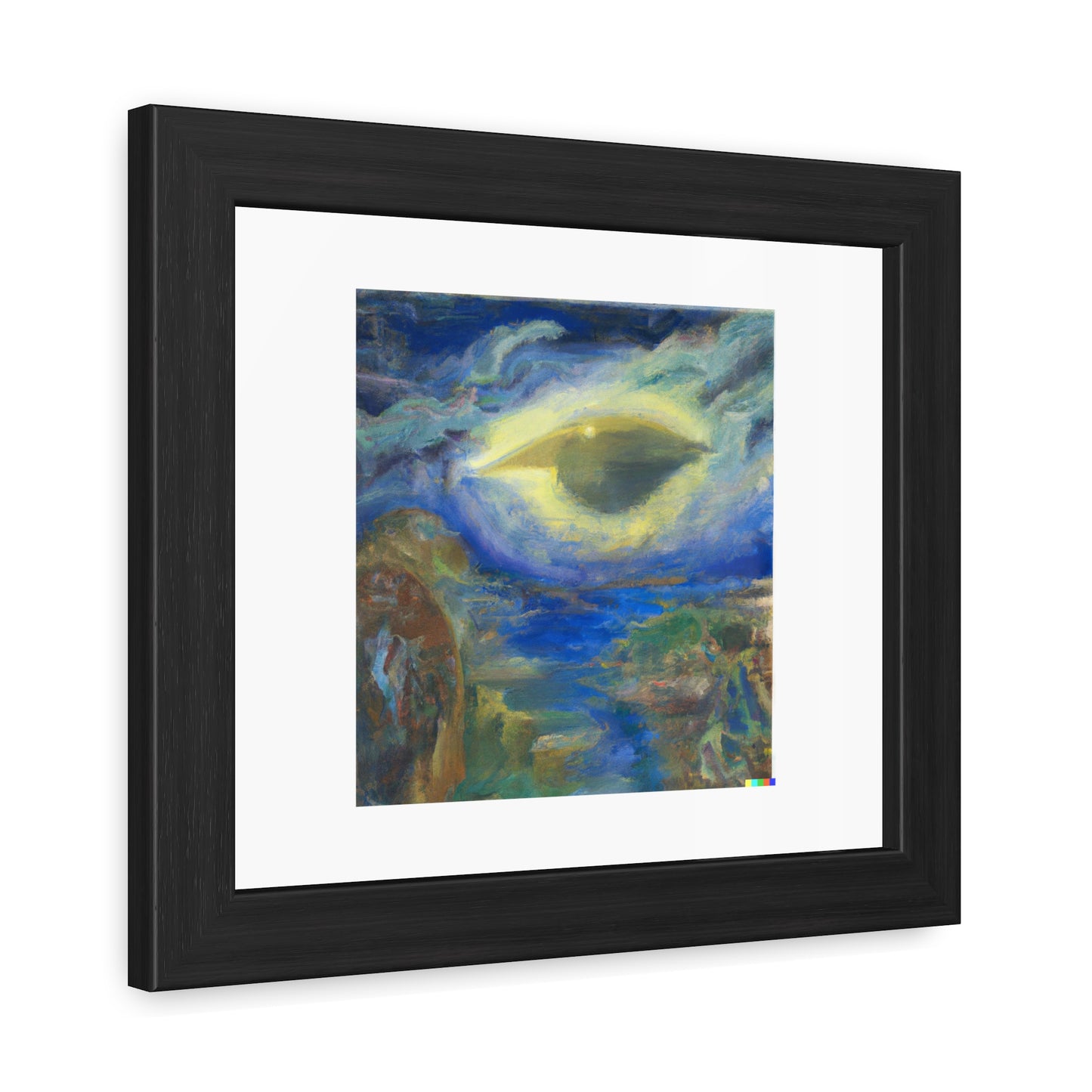 Human Consciousness in the Style of Turner 'Designed by AI' Wooden Framed Print