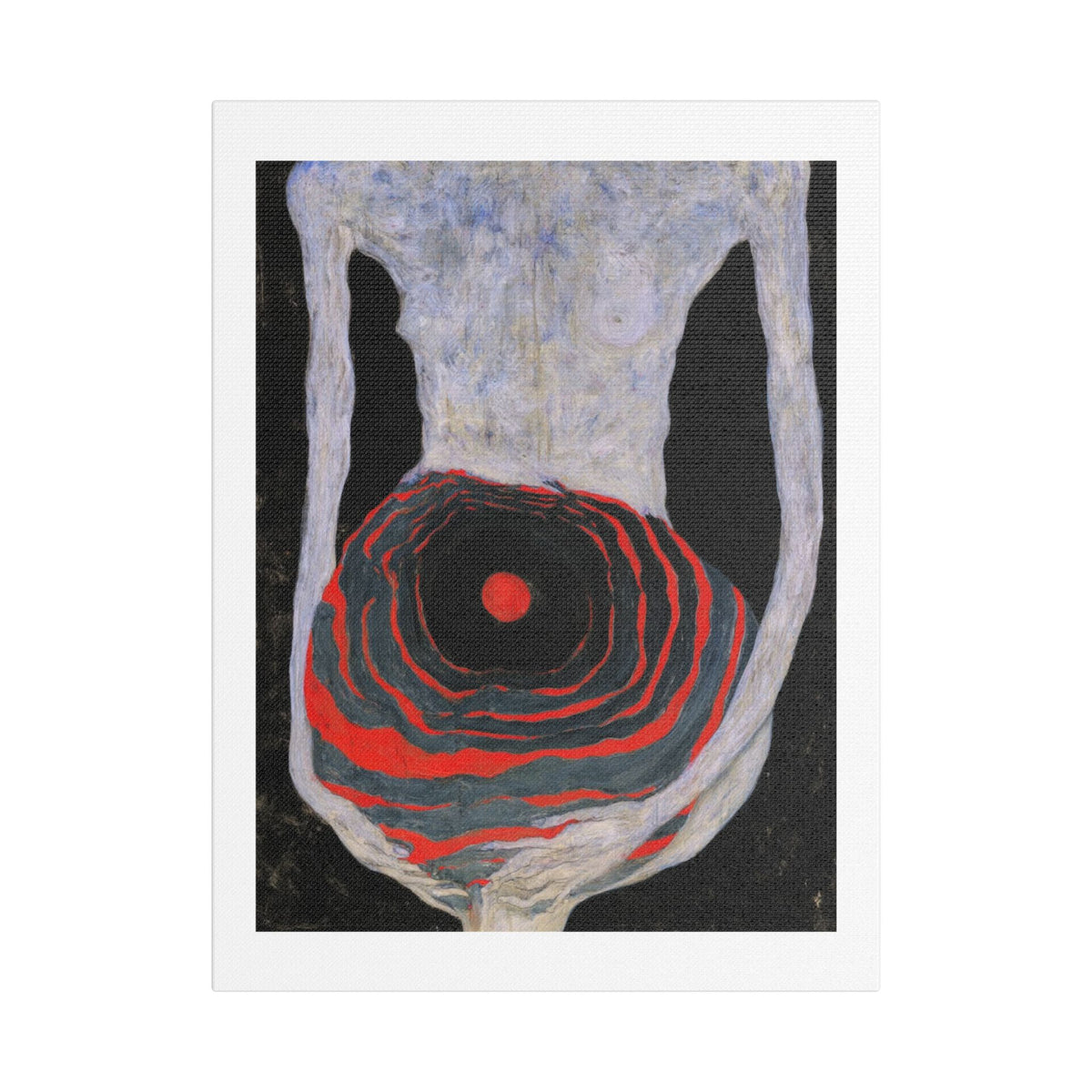Mother, Neo-Surrealism, Art Print on Satin Canvas, Stretched