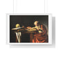 Saint Jerome Writing (1605-1606) by Caravaggio, Large Framed Art Print
