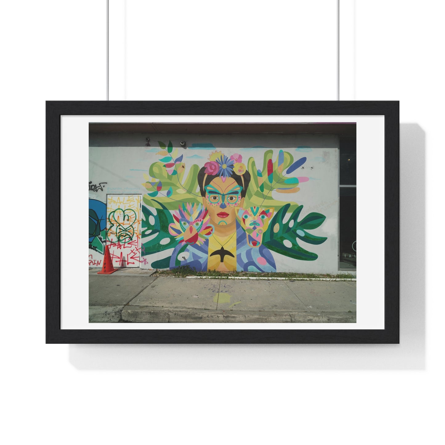 Mural Art in the Wynwood Neighbourhood of Miami, Florida, Framed Print