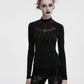 Punk Rave Morrigan Bat Chain Goth Top In Black