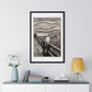 The Scream (1895) by Edvard Munch, from the Original, Framed Art Print