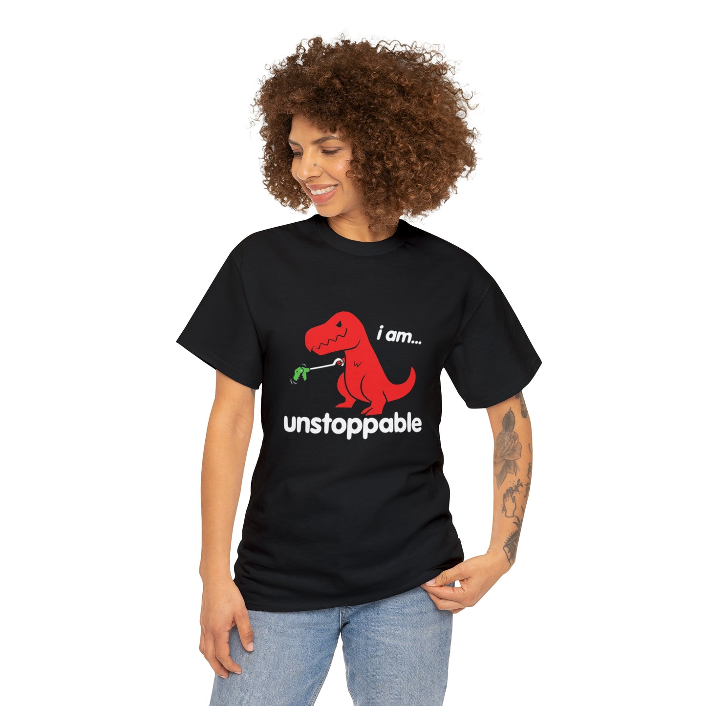 I Am Unstoppable Funny T-Rex Design T-Shirt