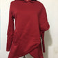 Vireous Loose Long Asymmetrical Women's Fashion Hoodie