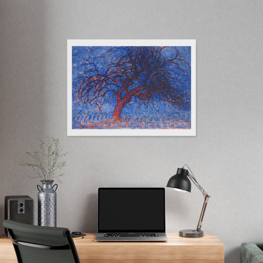 Evening, Red Tree 'Avond, De Rode Boom' (1908) by Piet Mondrian, from the Original, Canvas Art Print