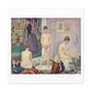 Models 'Poseuses' (1886–1888) by Georges Seurat, Art Print from the Original on Satin Canvas