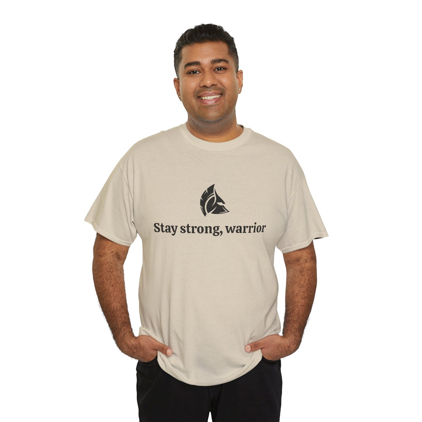 Stay Strong, Warrior Cotton T-Shirt