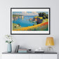 Cornish Harbour in Springtime 'Designed by AI' Framed Art Print