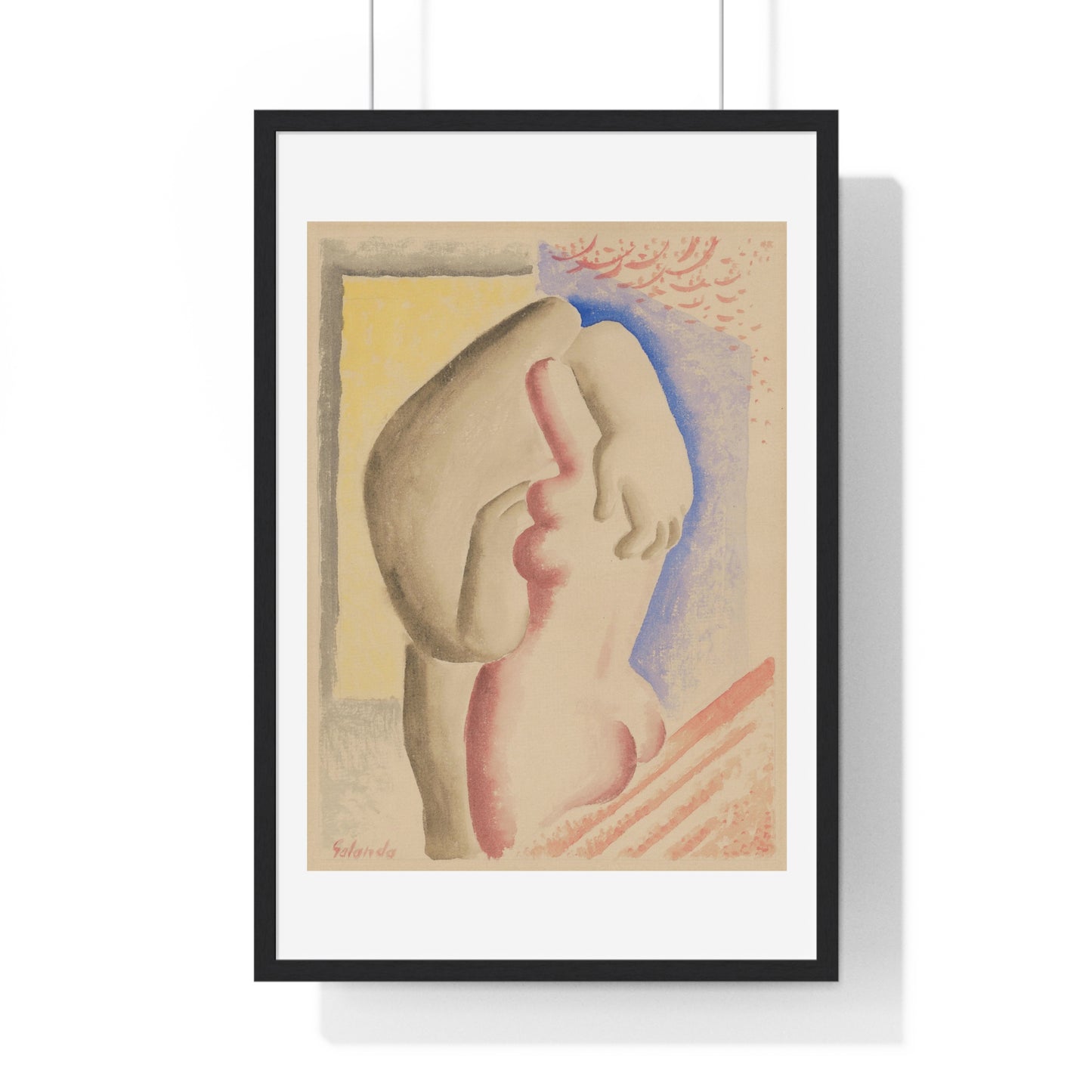 Lovers by Mikuláš Galanda, from the Original, Framed Art Print