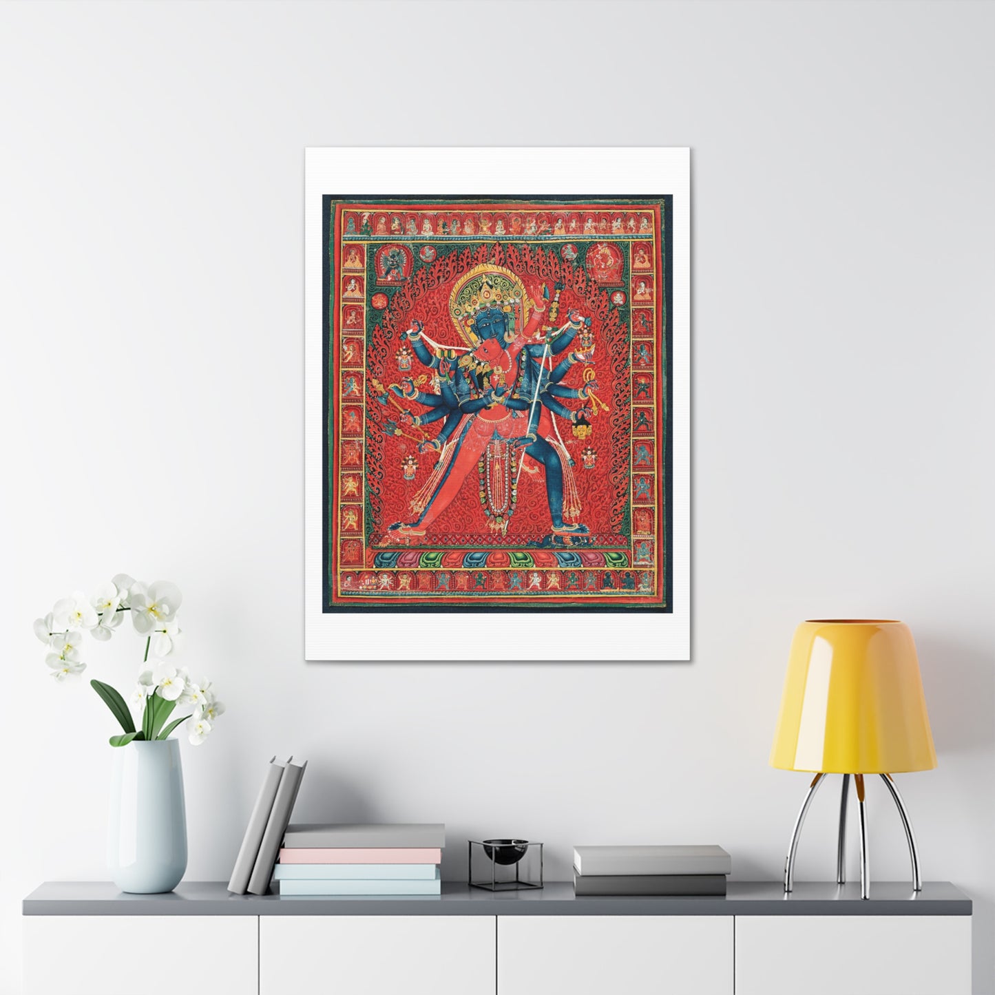 Chakrasamvara and Consort Vajravarahi (1450–1500) Canvas Art Print from the Original