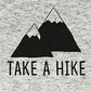 'Take a Hike' Hiking Mountain Print T-Shirt