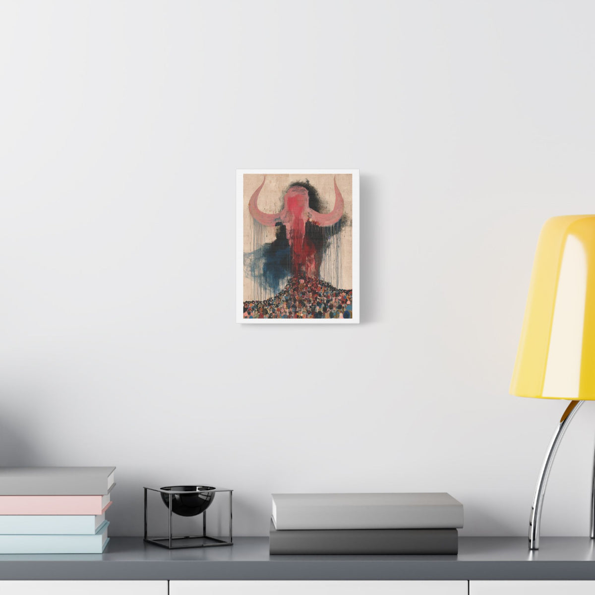 Corrida de Toros, Neo-Surrealism, Art Print on Satin Canvas, Stretched