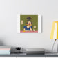 It's Always Raining in There, Cartoon Art Print on Canvas