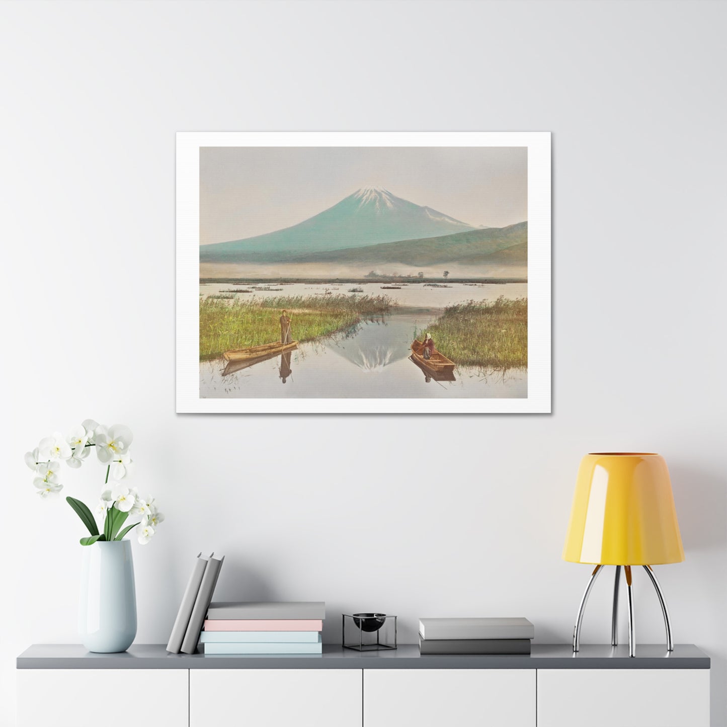 Mount Fuji as Seen from Kashiwabara (1897) by Kazumasa Ogawa, Art Print from the Original on Canvas