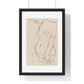 Nude Three Quarters, Part of Head Cropped (1913) by Henri Matisse from the Original, Framed Art Print