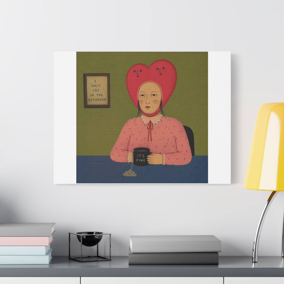 It's Fine VII, Cartoon Art Print on Canvas