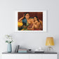 Woman Suckling an Infant, Indian Chromolithograph, from the Original, Framed Art Print