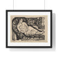 Woman Lying on a Sofa (1926) by Ernst Ludwig Kirchner, from the Original, Framed Art Print